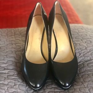 All Black platform heel